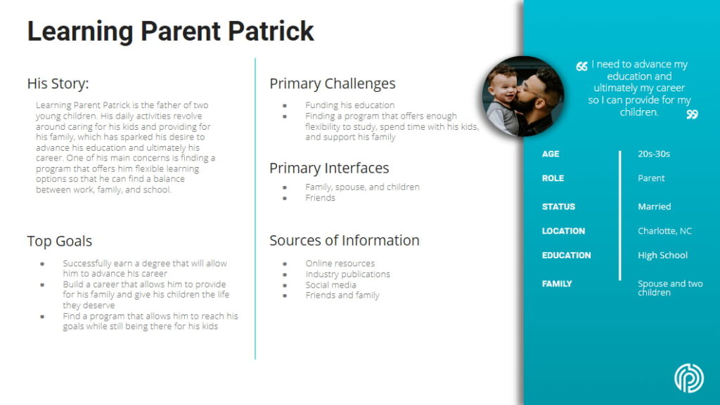 Learning Parent Patrick Persona